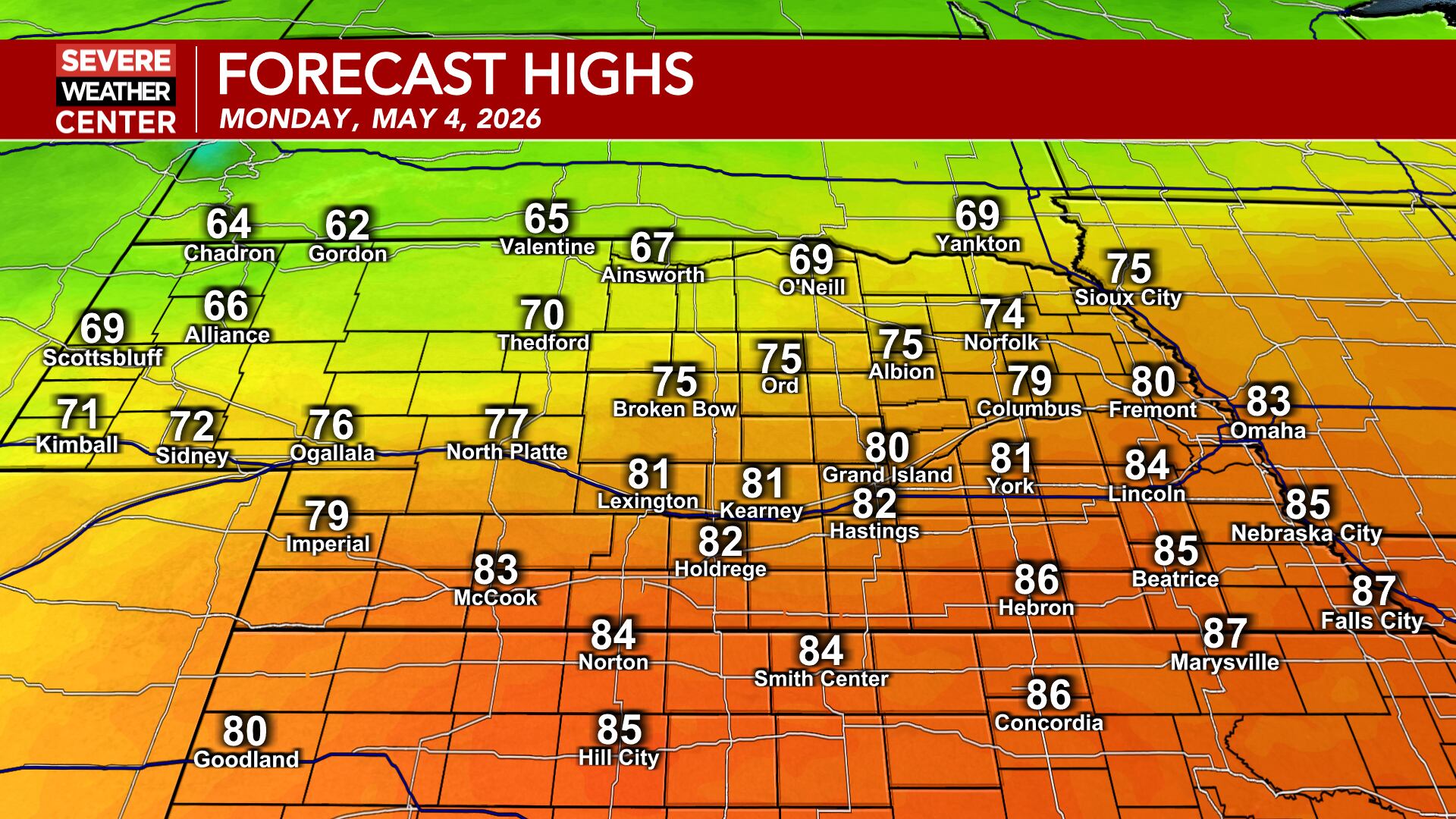 Another warm day tomorrow before a cold front brings back shower and ...