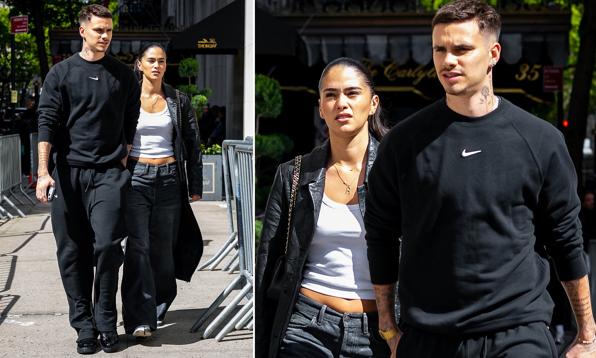 Romeo Beckham and Kim Turnbull make a stylish display in New York City