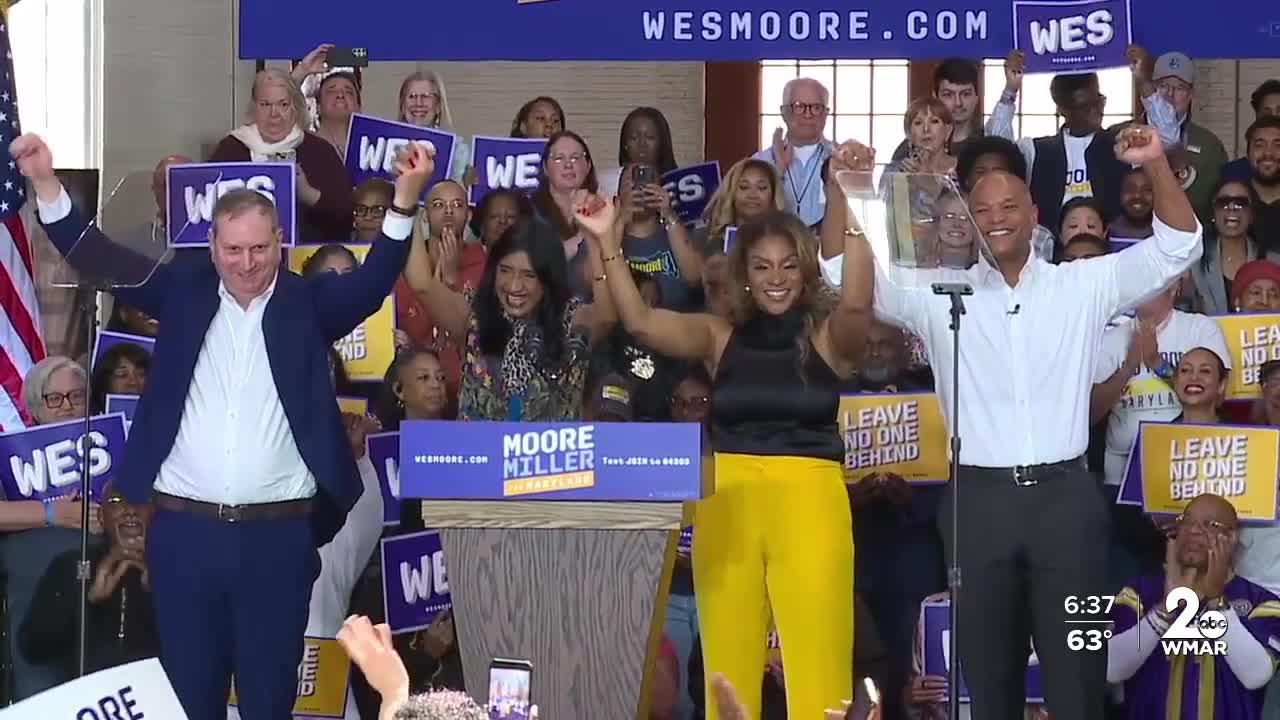 Moore kicks off 2026 reelection bid at Baltimore rally
