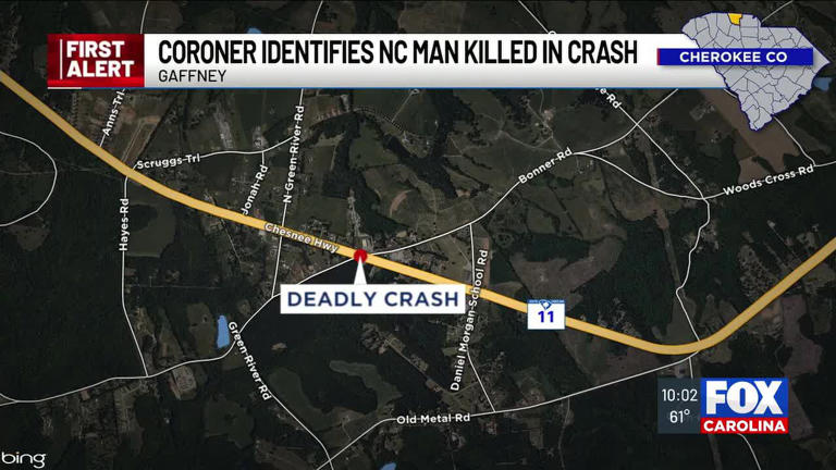 Coroner: Motorcyclist from NC killed during deadly crash in Upstate SC