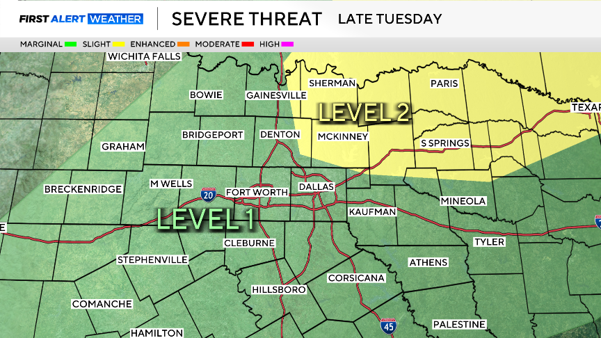 Severe storm chances return to North Texas this week. What we're tracking