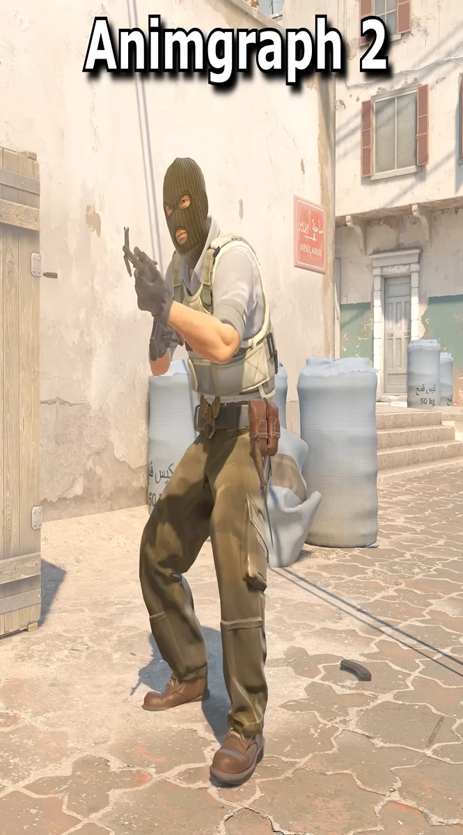 Throwing the gun magazine the furthest in CS2