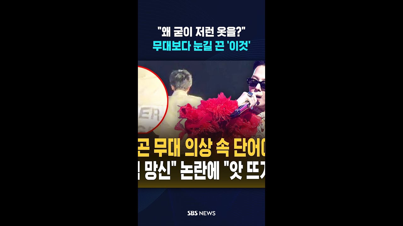 왜 굳이 저런 옷을?.. 무대보다 눈길 끈 이것 #shorts