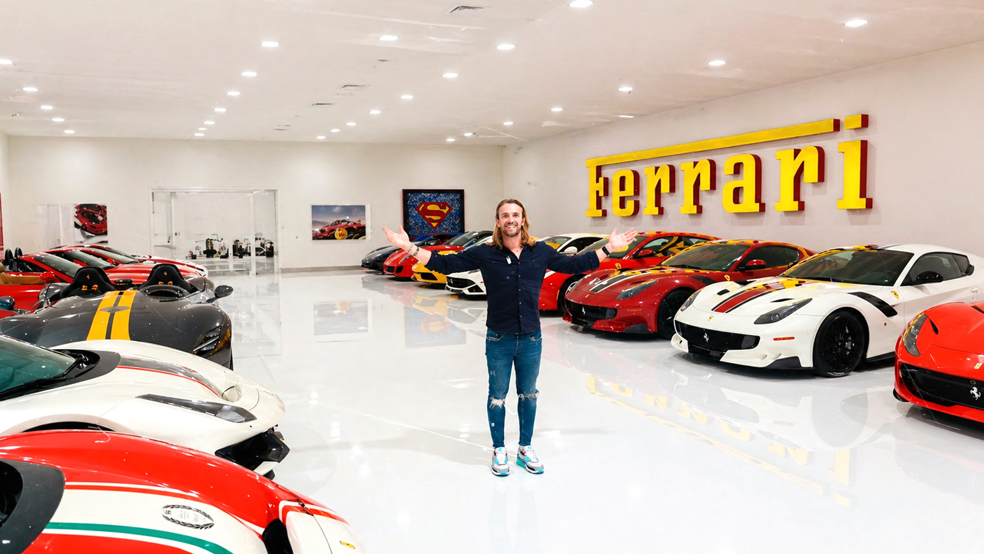 Dentro de una colección de Ferrari valorada en 50 millones de dólares ...