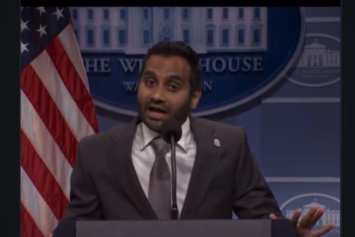 Aziz Ansari s Brutal SNL Monologue References Kash Patel As He Tells 
