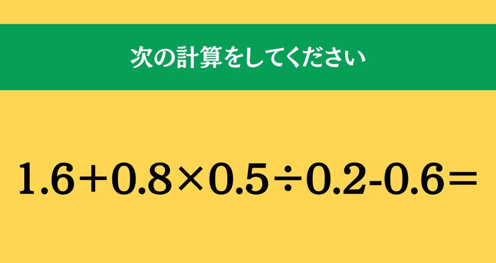 大人ならわかる?小学校の「算数」問題＜Vol.2134＞