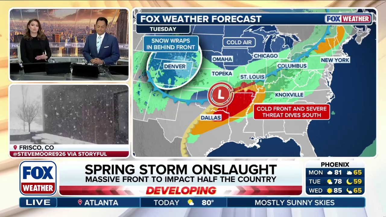 Stormy week ahead: Massive cold front brings severe storms to Midwest ...