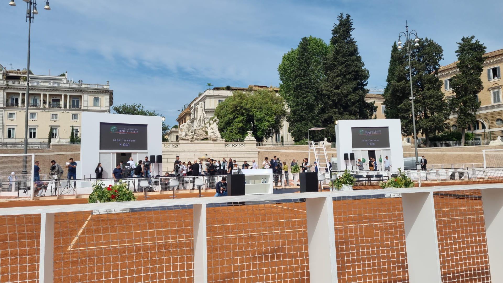 Tennis, Internazionali Bnl d'Italia 2026, la draw ceremony a Piazza del ...