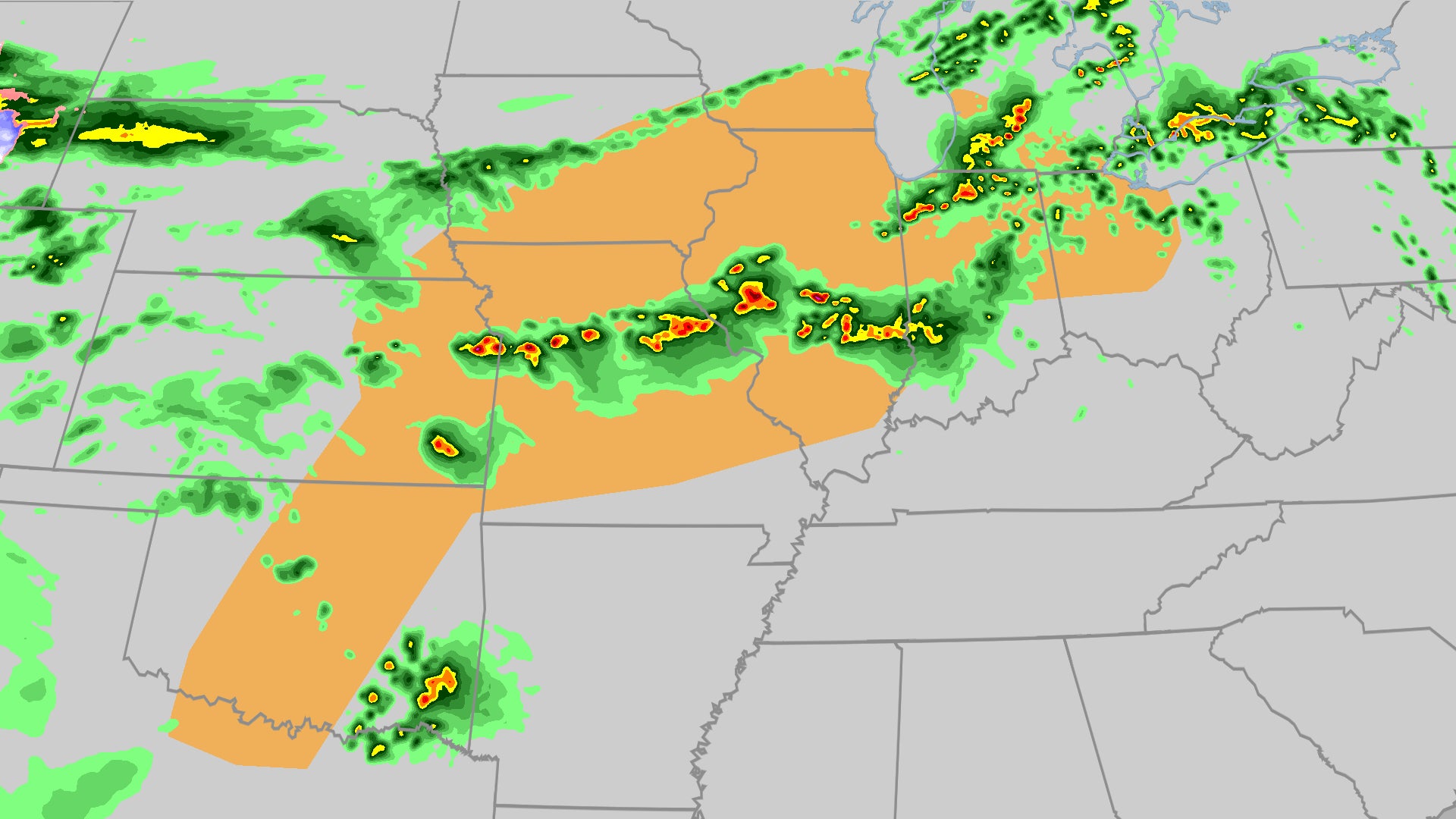 Severe storms possible late Monday across Midwest, Plains