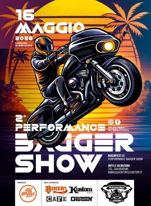 Performance Bagger Show 2026 alla Biker Fest: bagger racing e cruiser ...