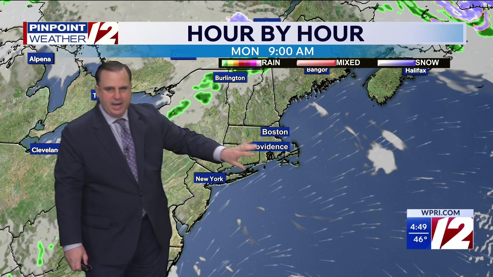 WPRI 12 weather forecast for 5/4/26: Warm and gusty today
