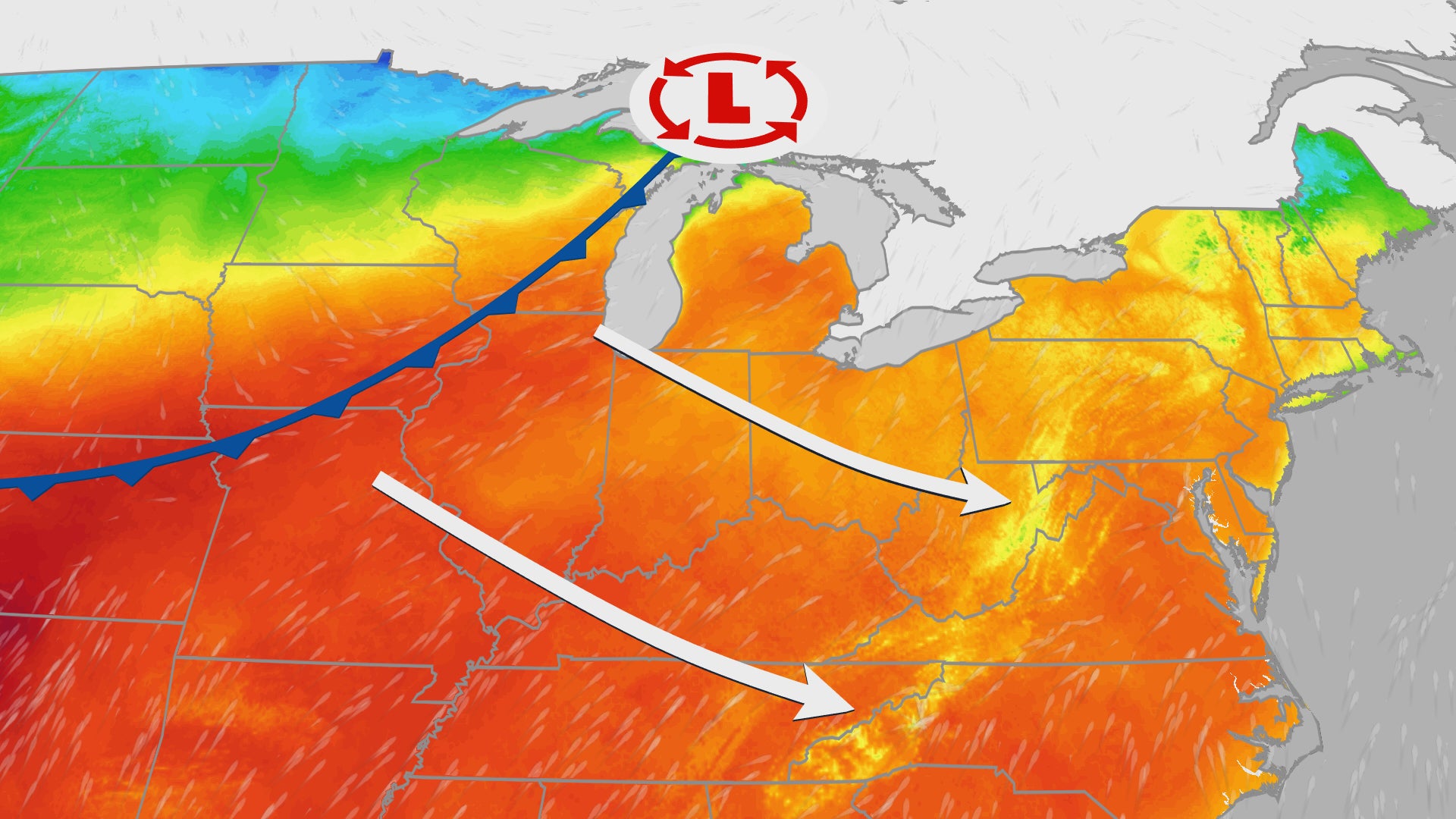 Strong May cold front sends temperatures tumbling