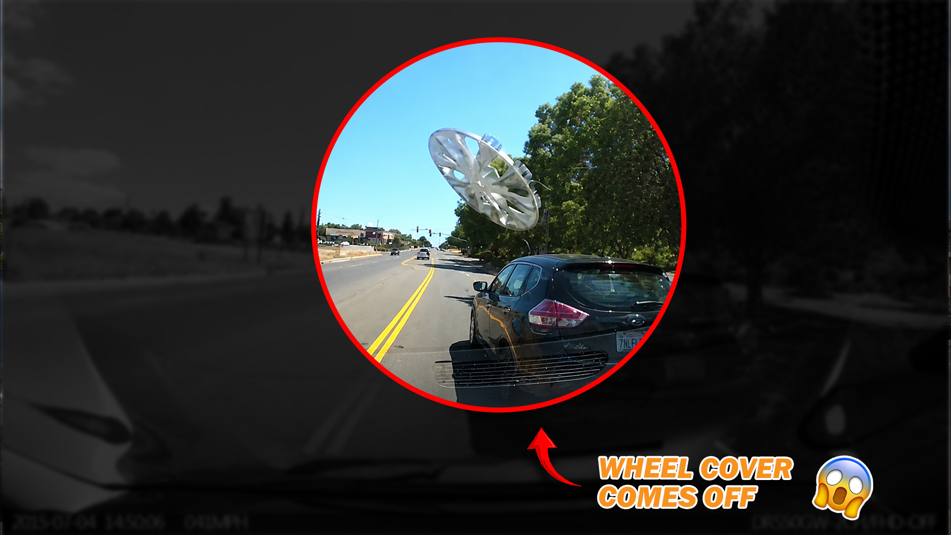 Careless driver almost triggers an accident