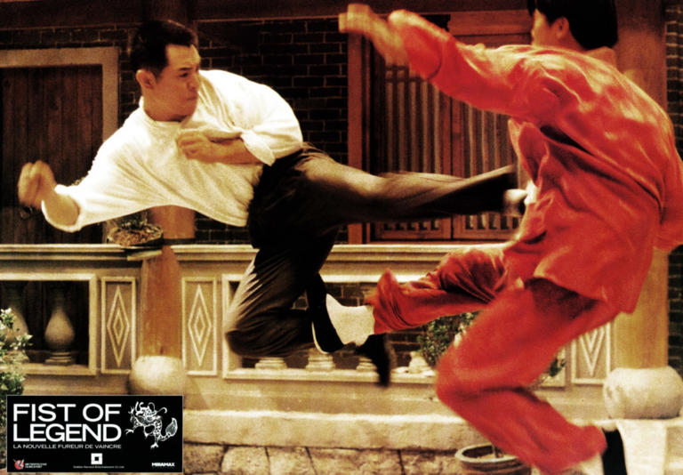 Jet Li exercises with tai chi and ping-pong