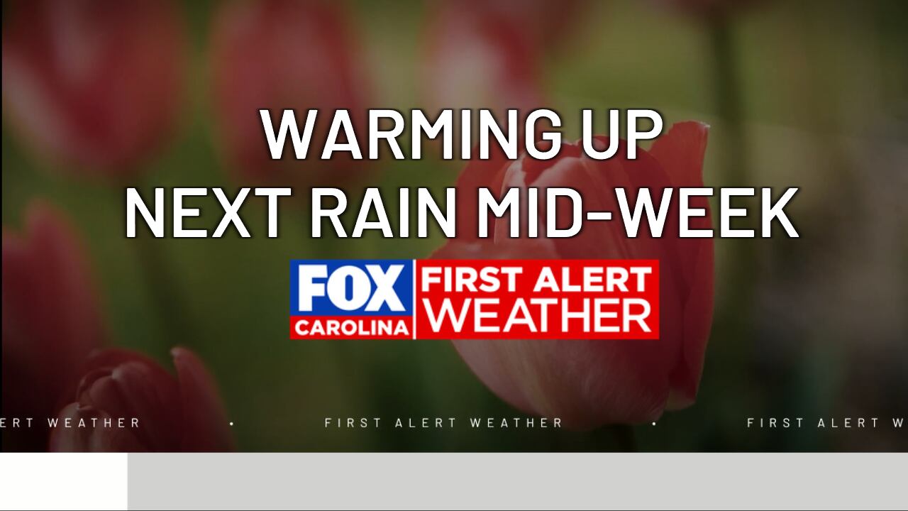 First alert: Sunny, warm start to the week with midweek rain and storm ...