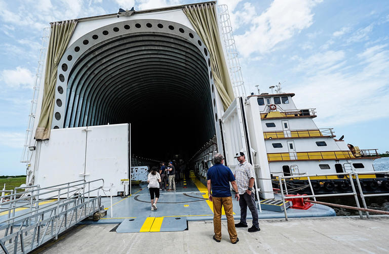 'Wow. I'm part of history': Look inside NASA barge carrying Artemis core