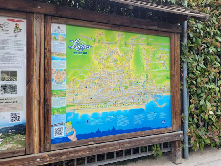 Loano, inaugurata la nuova mappa della città in via delle Caselle