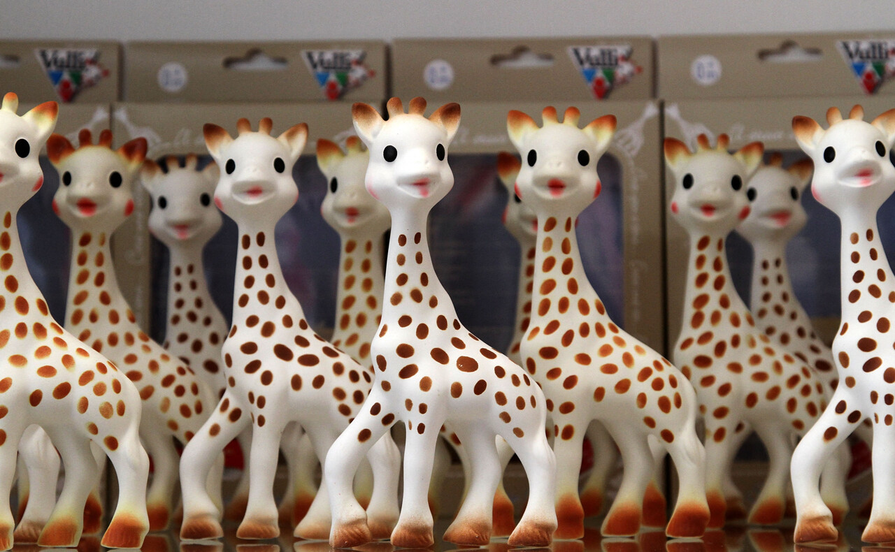 Bonnet Naissance Sophie La Girafe - Velours Doux Chaud Avec Broderie, Mixte Nouveau-Né