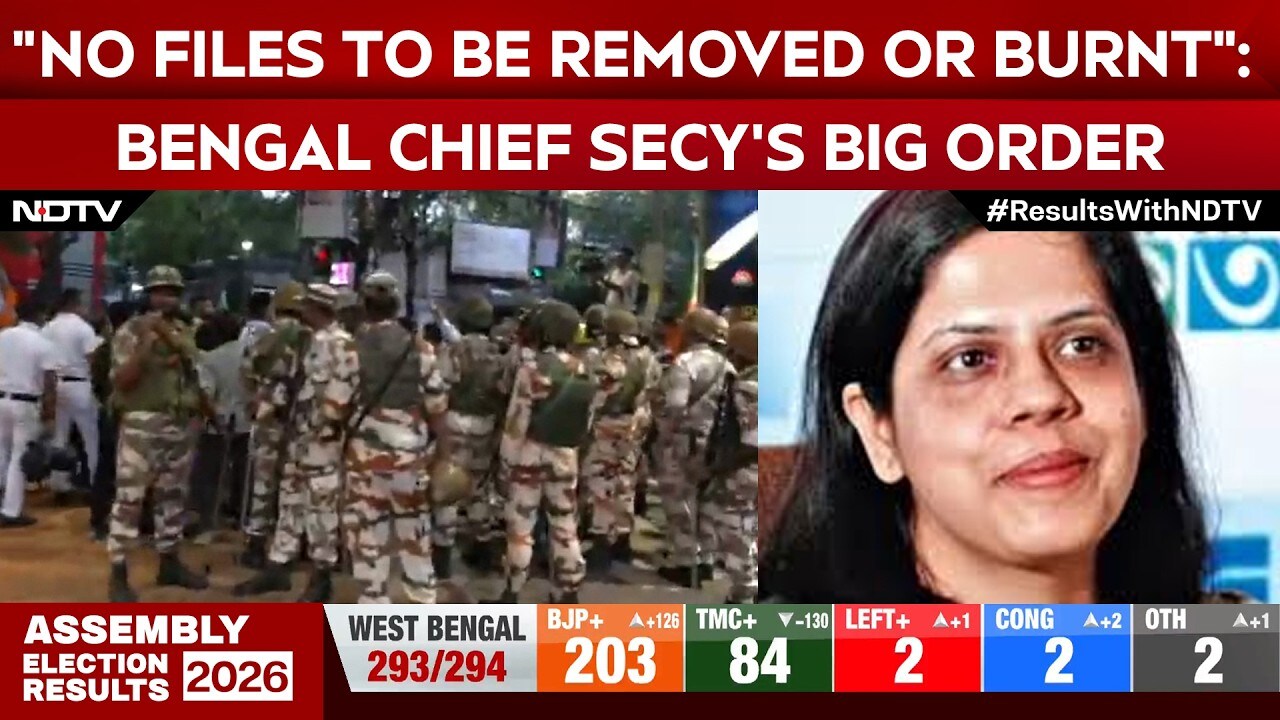 No files to be removed or burned: Bengal chief secy's big order after ...