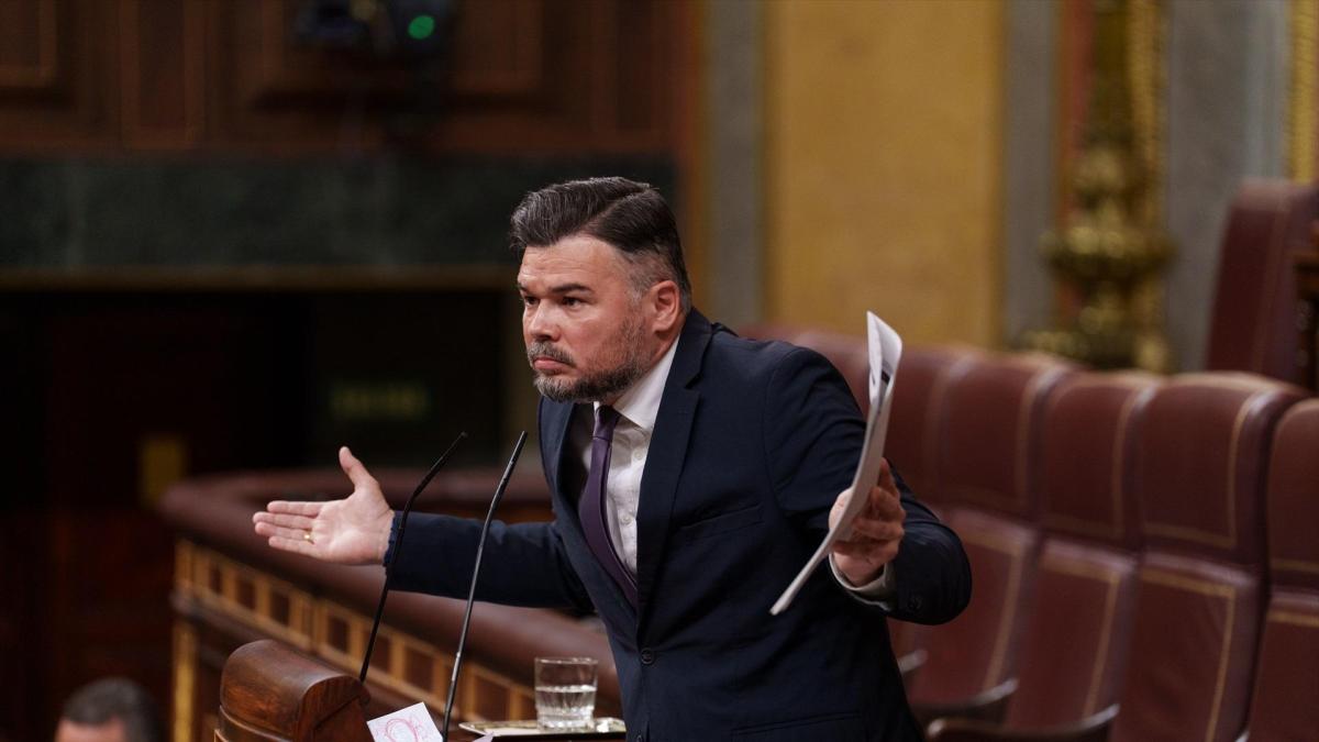 Los shows de Rufián en el Congreso dinamitan la relación entre ERC y ...