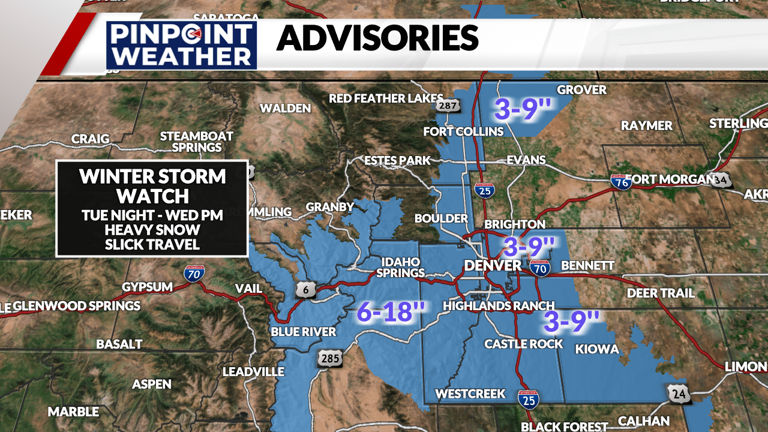Denver weather: Warm Monday before Pinpoint Weather Alert Day for ...