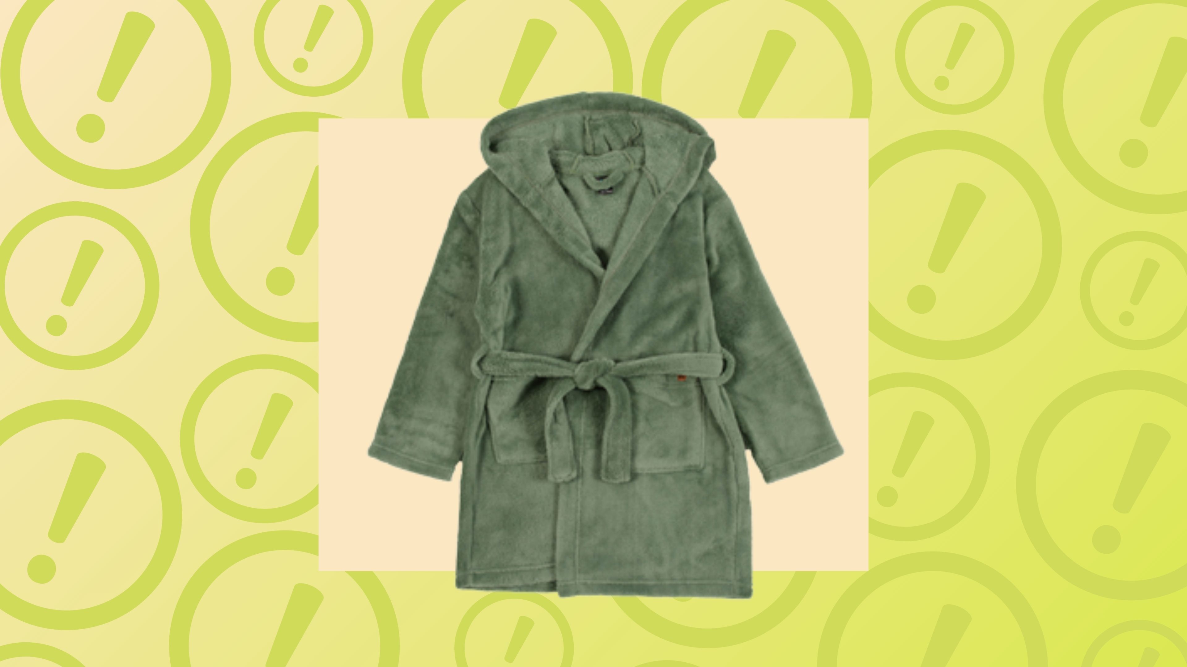 NANÖ green children’s bathrobe recalled due to flammability hazard