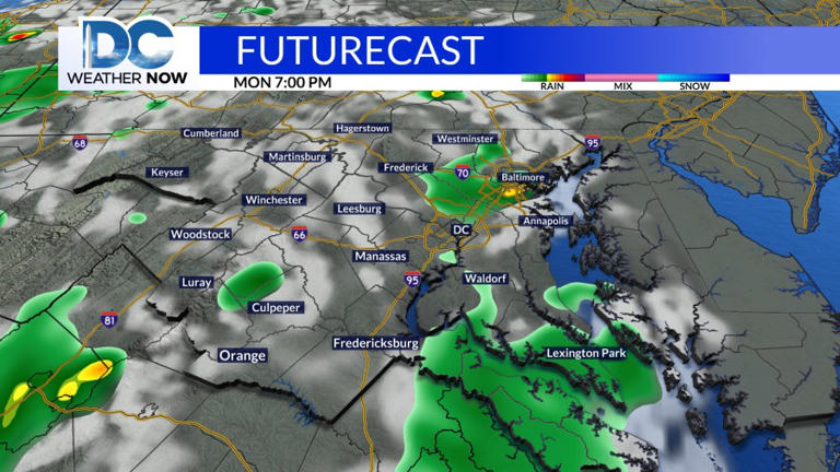A sunny start to the week, but rain is coming