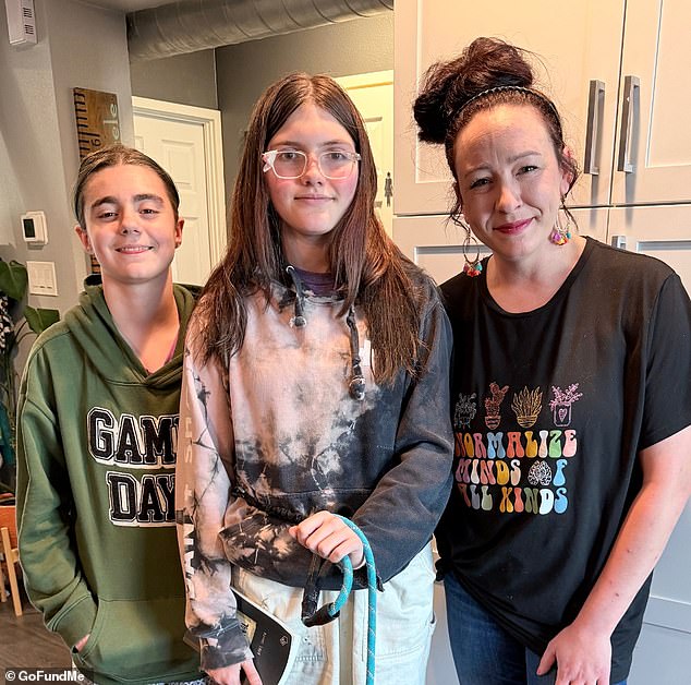 The girl's mother, at first, went to the school board where she was promised Maddison's glasses would be replaced, 'but now I'm being given the runaround about that'