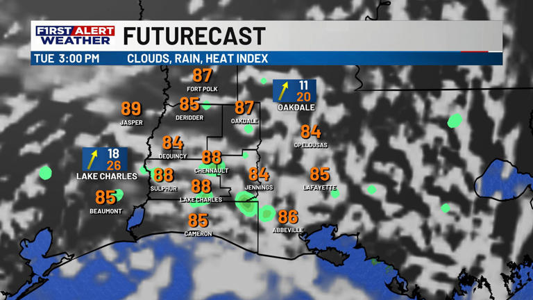 First alert forecast: Warm week ahead for southwest Louisiana, but rain ...