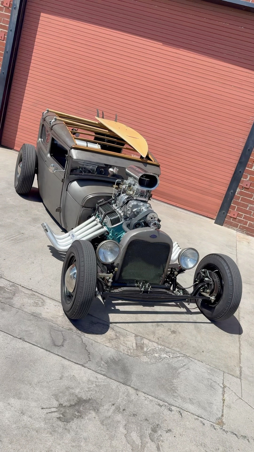 This hot rod comes with a surfboard on top