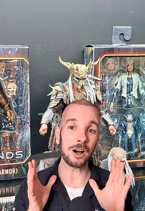 NECA Predator action figure showcase detailed collectible from Toy Fair ...