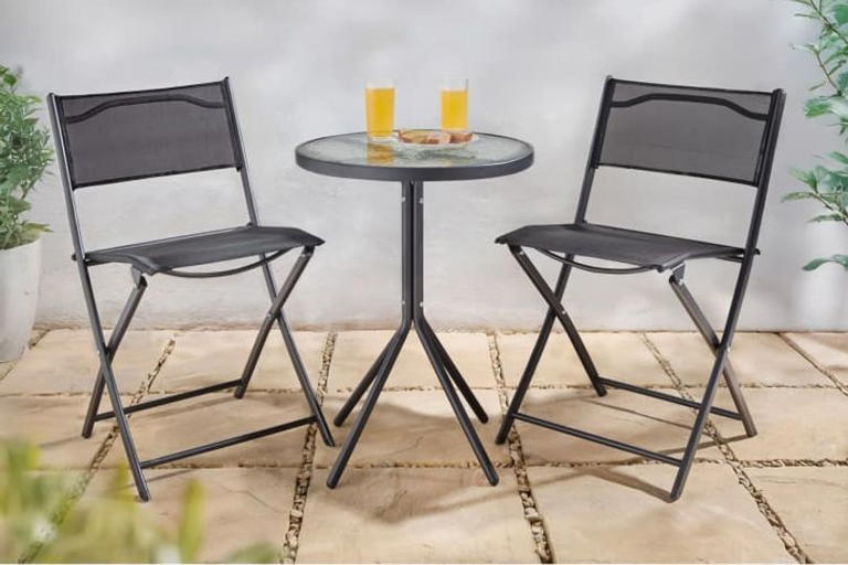 B&M £40 three-piece folding table and chair set is 'perfect for garden'