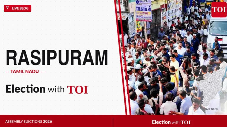 Rasipuram election results 2026: TVK candidate Logesh Tamilselvan beats ...