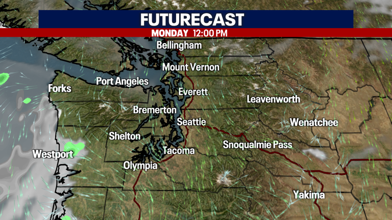 Seattle weather: Another warm day Monday, highs in the 80s