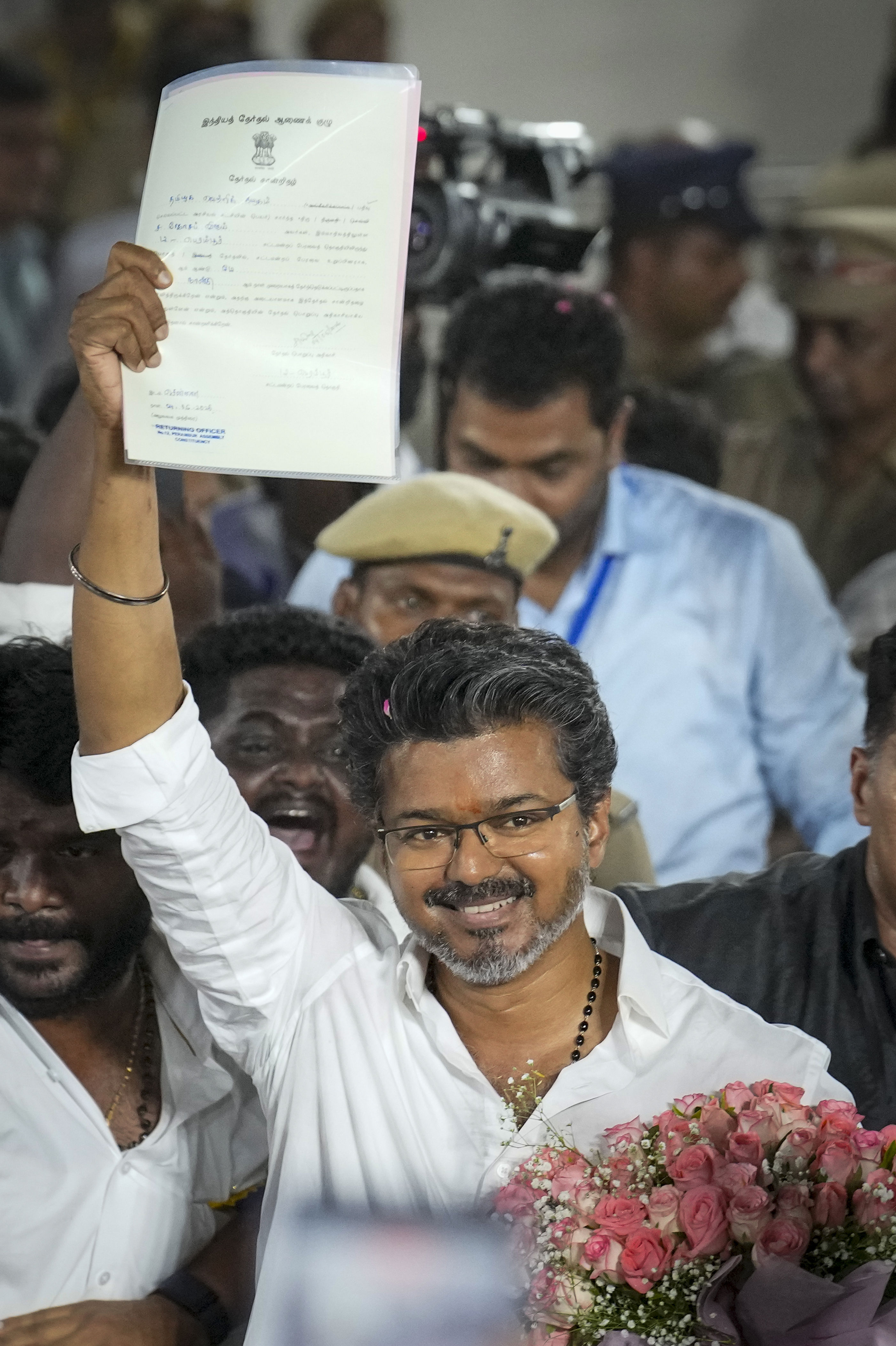 TVK chief Vijay marks arrival of new era with Perambur win