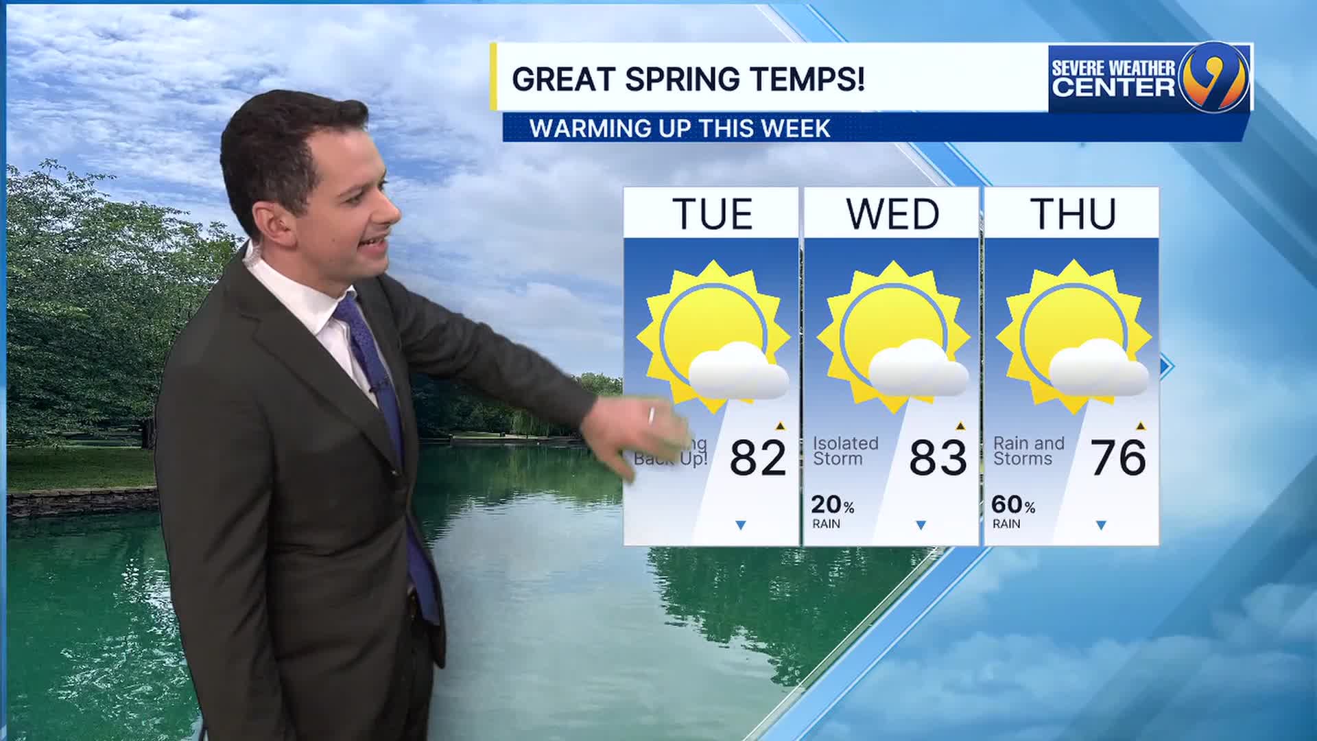 Forecast: Warmer weather returns to start the work week
