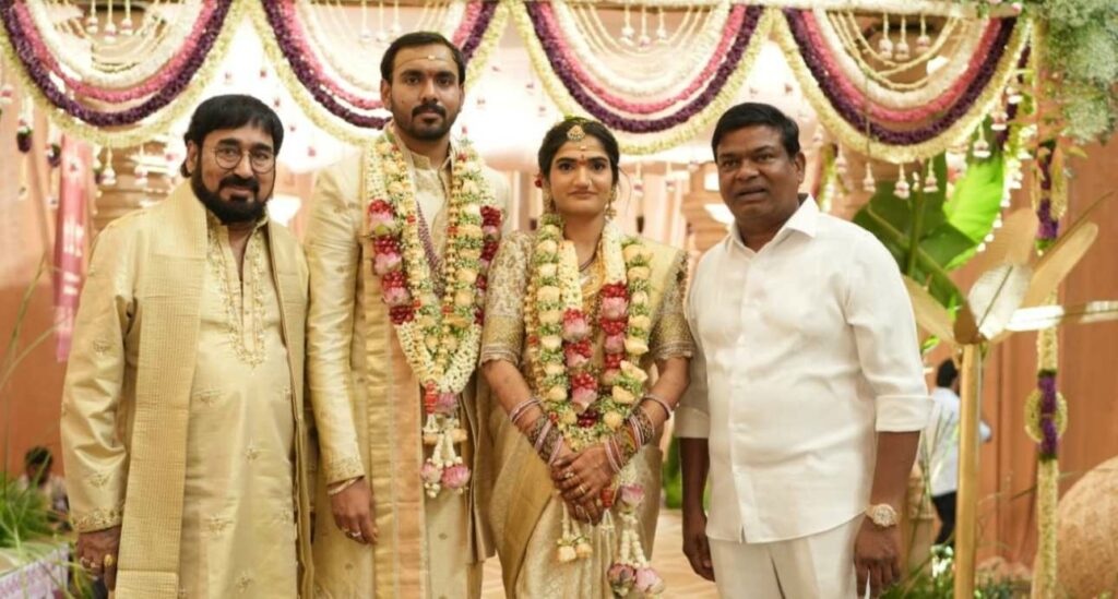 VRK Rao | ప్రముఖ నిర్మాత వీఆర్కే రావు మనవరాలి వివాహం: సినీ, రాజకీయ ...