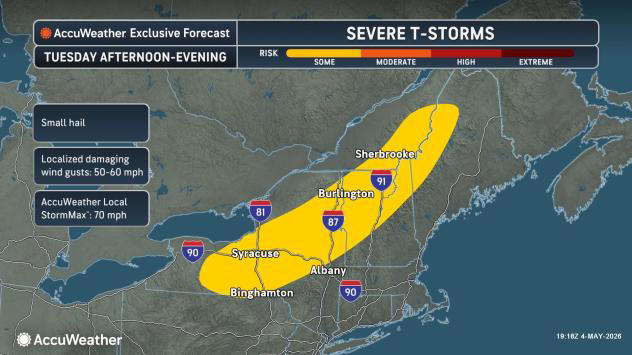 Severe storms to rattle central, eastern US in first full week of May