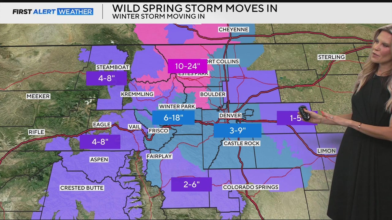 Colorado mountains could get feet of snow as storm predicted to hit the ...