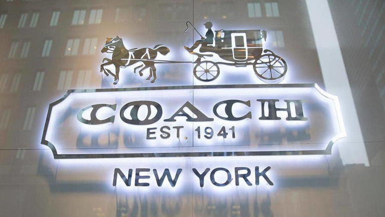 Coach Outlet's new striped patchwork design comes in 4 styles and 2 colors