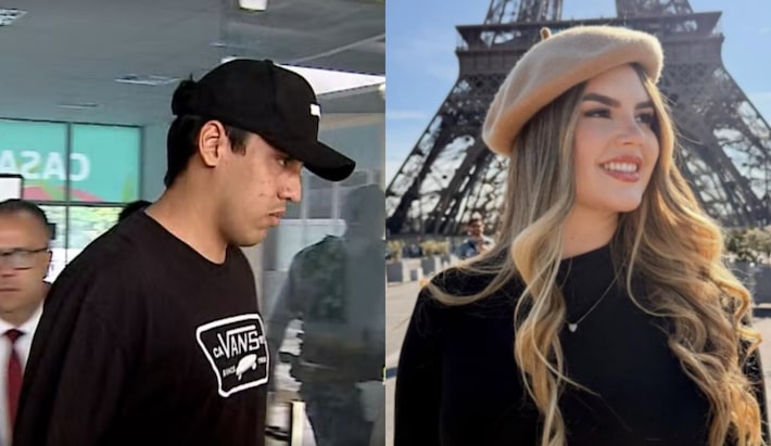 Vitor Rangel Aguiar, de 27 anos, foi preso no Maranhão pela suspeita de matar a ex-namorada Julia Vitoria Sobierai Cardoso, de 23 anos Foto: TV Globo e Instagram/Reprodução