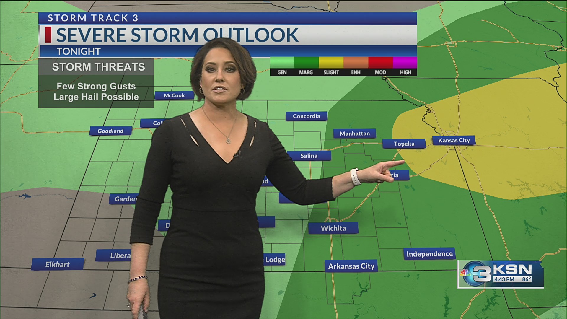 Monday evening forecast