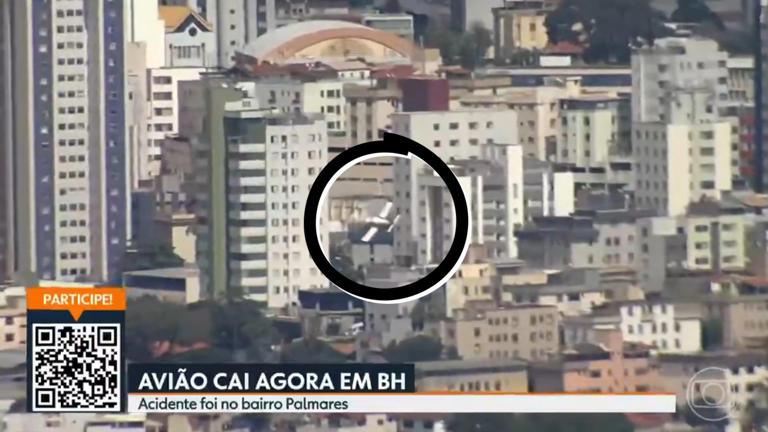 Moment plane crashes into building in Brazil city centre killing two people