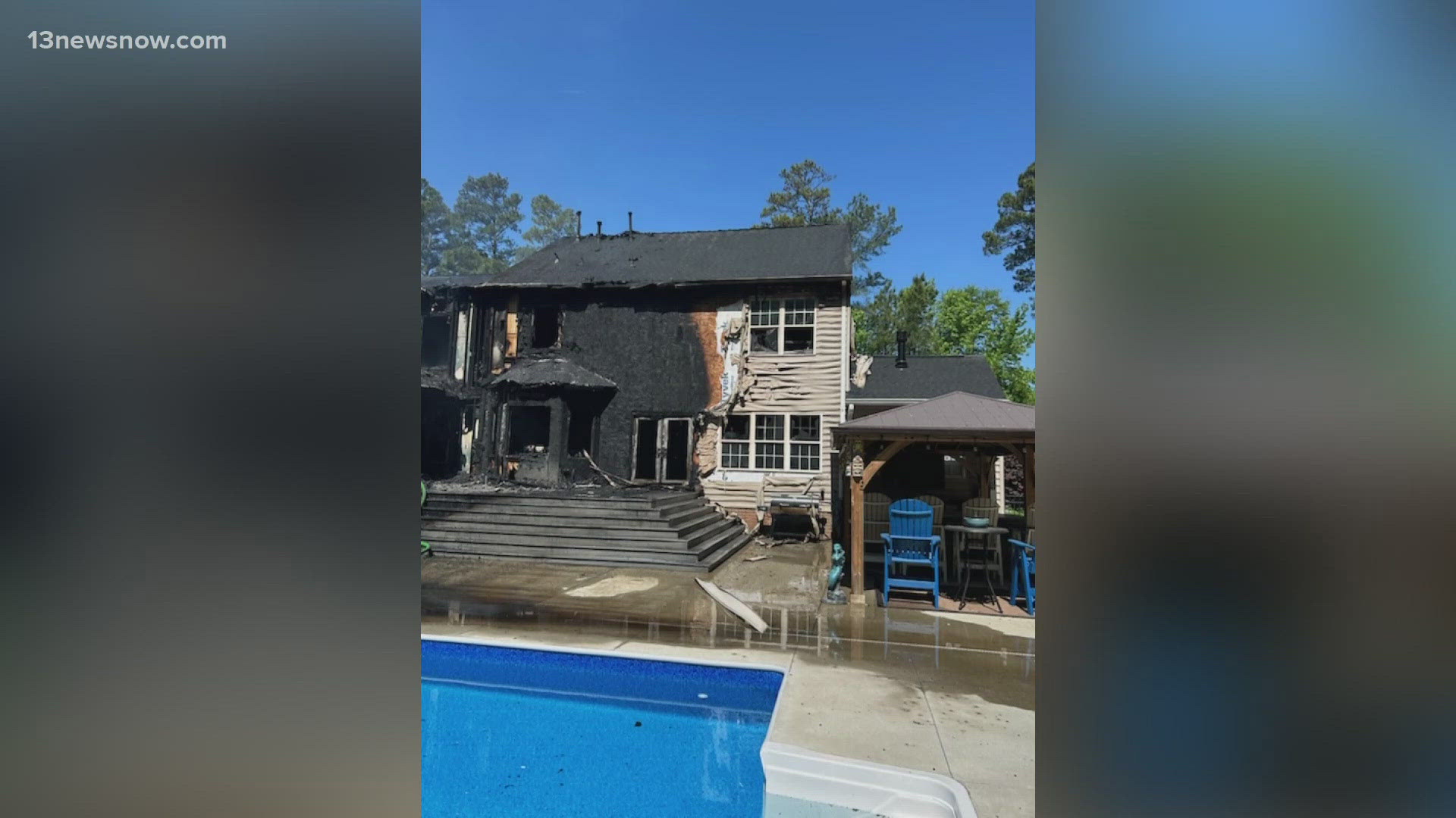 3 people, 3 dogs displaced from Virginia Beach home after fire