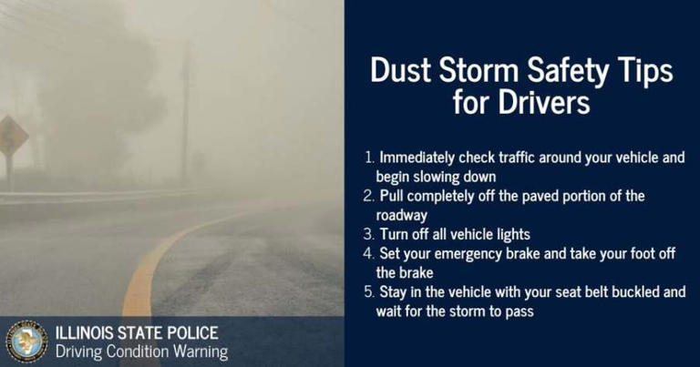 US-136 closed after dust storm leads to poor visibility