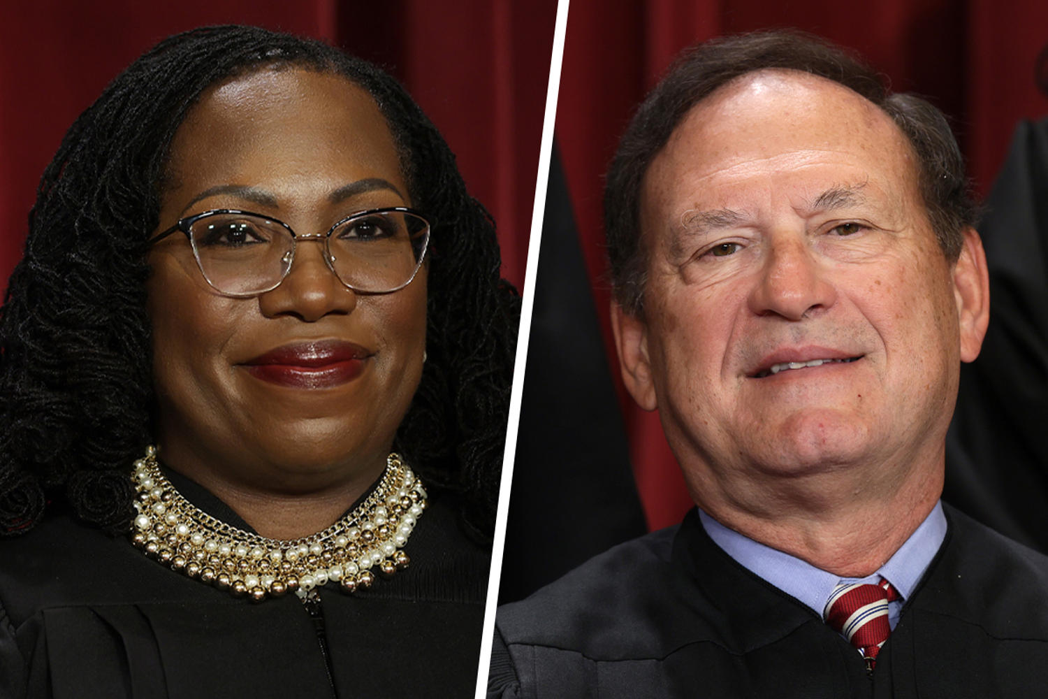 Justice Ketanji Brown Jackson and Justice Samuel Alito.