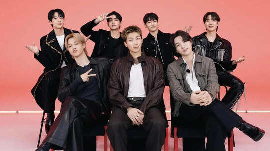 BTS members RM, Jin, Suga, J-Hope, Jimin, V and Jungkook