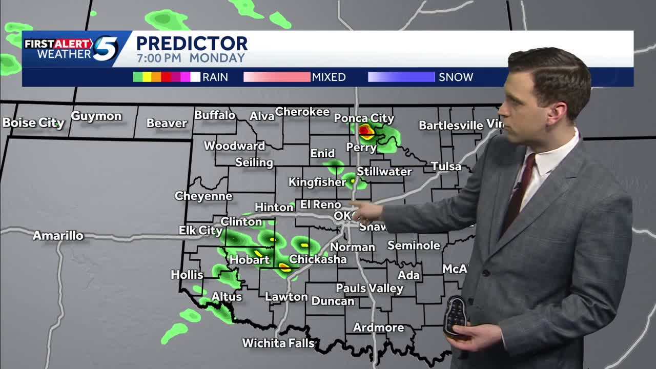 Timeline: Oklahoma storms bring risk of hail and strong winds Monday ...