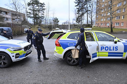 Police operations in Södertälje south of Stockholm, 30 January, 2025 AP Photo