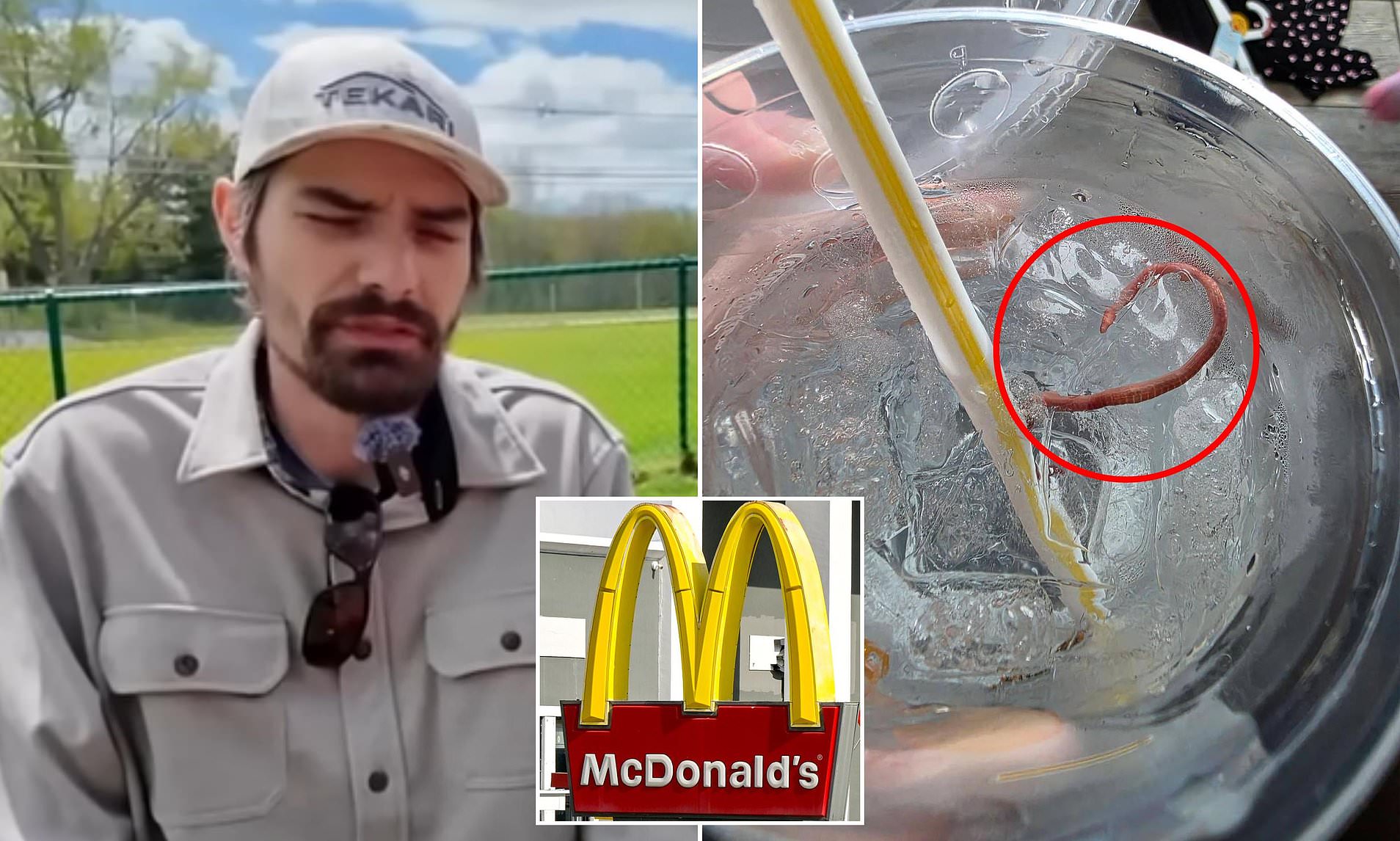 McDonald's customer sipping his tea spits drink out after feeling ...